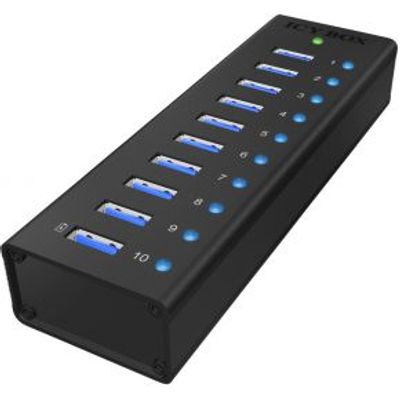 ICY BOX IB-AC6110 10-Port USB 3.0 Hub