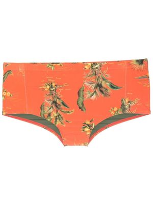 Lygia & Nanny maillot de bain à imprimé végétal - Orange