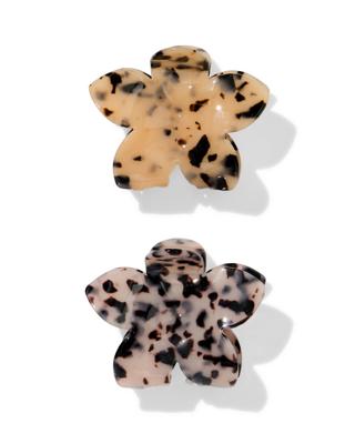 HEMA Haarclip 9cm Bloem (bruin)