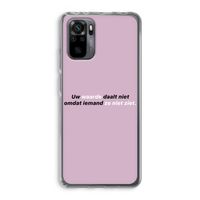 uw waarde daalt niet: Xiaomi Redmi Note 10 Pro Transparant Hoesje