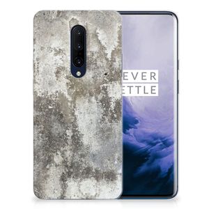 OnePlus 7 Pro TPU Siliconen Hoesje Beton Print