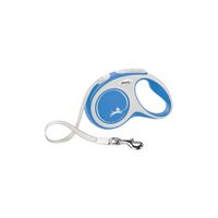 Flexi 4000498043530 hond & kat riem 5 m Blauw, Wit Nylon Intrekbare riem - thumbnail