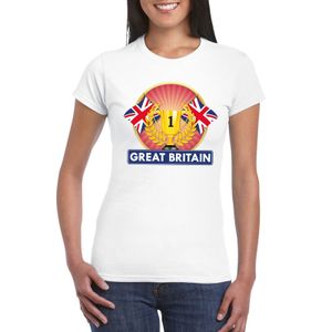 Wit Groot Brittannie/ Engeland supporter kampioen shirt dames