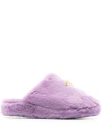 Versace chaussons Medusa en fourrure artificielle - Violet - thumbnail