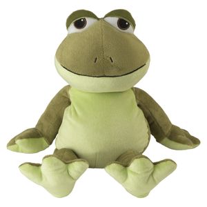 Warmies Warmte/magnetron opwarm knuffel - Kikker - groen - 37 cm - pittenzak