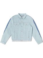 Heron Preston logo-patch denim jacket - Bleu - thumbnail