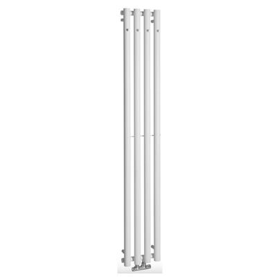 Designradiator Sapho Pilon Recht 27x180 cm 660W incl. 4 Haken Wit Sapho