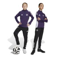 adidas Manchester United Trainingspak 1/4-Zip 2025-2026 Kids Paars Zwart Wit