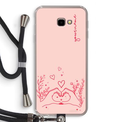 Love is in the air: Samsung Galaxy J4 Plus Transparant Hoesje met koord