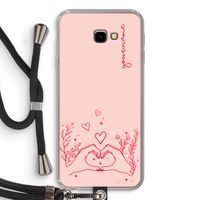 Love is in the air: Samsung Galaxy J4 Plus Transparant Hoesje met koord