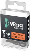 Wera 855/1 IMP DC Impaktor Bits Pozidriv, PZ 1 x 25 mm - 10 stuk(s) - 05057620001