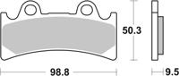 BREMBO Remblokken, voor de moto, Road Gesinterd Metaal 07YA32SA