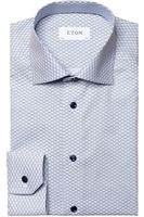 ETON Slim Fit Overhemd blauw, Motief - thumbnail