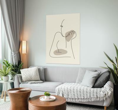 Lichaam abstracte poster