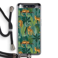 Luipaard 2: Samsung Galaxy A80 Transparant Hoesje met koord