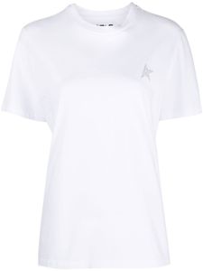 Golden Goose t-shirt à logo pailleté - Blanc