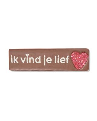 HEMA Melkchocoladereep Ik Vind Je Lief 75gram