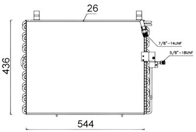 Condensor, airconditioning AC357000S