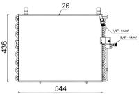 Condensor, airconditioning AC357000S