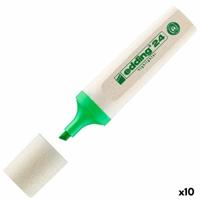 Fluoriscerende Markeerstift Edding EcoLine 24 Lichtgroen (10 Stuks)