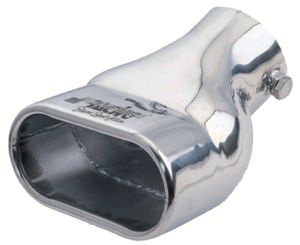 Simoni Racing Uitlaatsierstuk Rechthoekig RVS - Diameter 117x68mm - Lengte 190mm - Montage 63mm SRTRX62
