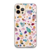 Terrazzo Memphis Pink: iPhone 13 Pro Max Transparant Hoesje