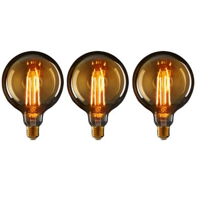LED lampje Retro E27 fitting 2W - 3x - gloeidraad- sfeerlampen - designlampen - 120 x 80 mm