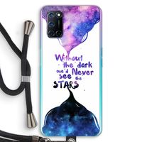 Stars quote: Oppo A72 Transparant Hoesje met koord