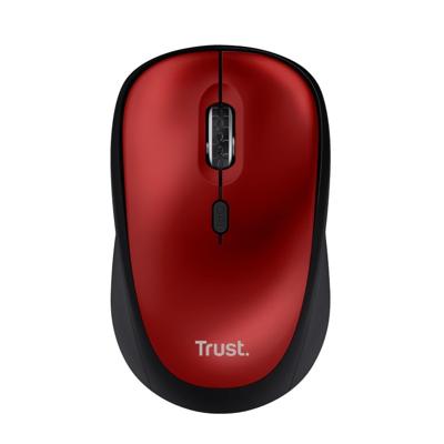 Trust YVI+ Draadloze Muis ECO Muis Rood