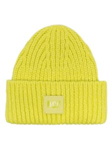 UGG bonnet en maille à design nervuré - Jaune