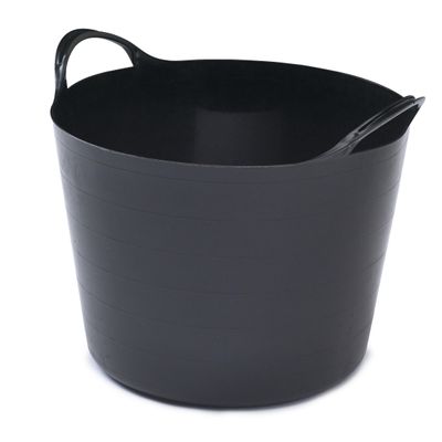 Flexibele emmer - 14 liter - Kunststof - Zwart - 32 x 36 x 25 cm
