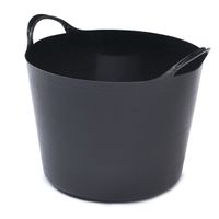 Flexibele emmer - 14 liter - Kunststof - Zwart - 32 x 36 x 25 cm