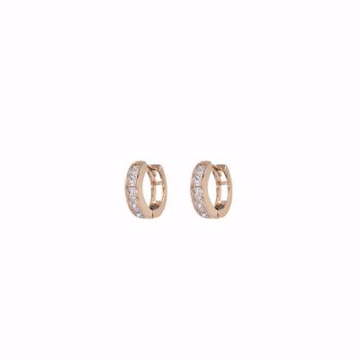 Go Dutch Label Creolen met Strass 1cm Goud