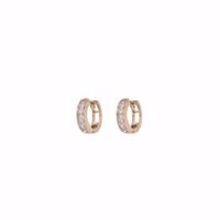 Go Dutch Label Creolen met Strass 1cm Goud Go Dutch Label Creolen met Strass 1cm Goud