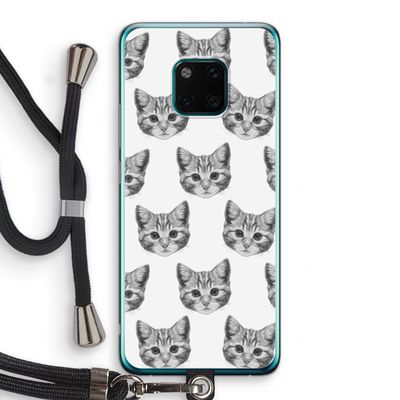 Kitten: Huawei Mate 20 Pro Transparant Hoesje met koord