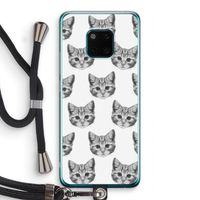 Kitten: Huawei Mate 20 Pro Transparant Hoesje met koord