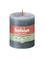Bolsius kaars rustiek 7x8 cm slate blue