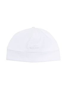 BOSS Kidswear bonnet à logo brodé - Blanc