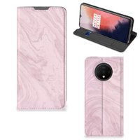 OnePlus 7T Standcase Marble Pink - Origineel Cadeau Vriendin - thumbnail