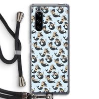 Zeemeermin: Sony Xperia 5 Transparant Hoesje met koord