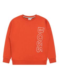 BOSS Kidswear sweat à logo imprimé - Orange