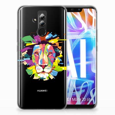 Huawei Mate 20 Lite Telefoonhoesje met Naam Lion Color Huawei Mate 20 Lite Telefoonhoesje met Naam Lion Color