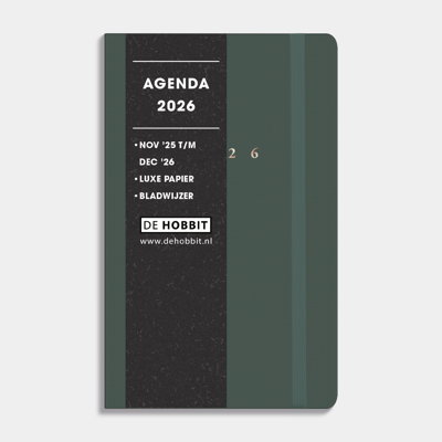 Deluxe Pocket Agenda 2026 Donkergroen