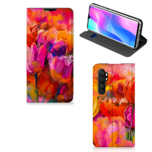 Bookcase Xiaomi Mi Note 10 Lite Tulips