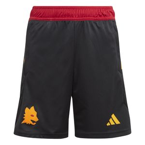 adidas AS Roma Trainingsbroekje 2023-2024 Kids Zwart Geel