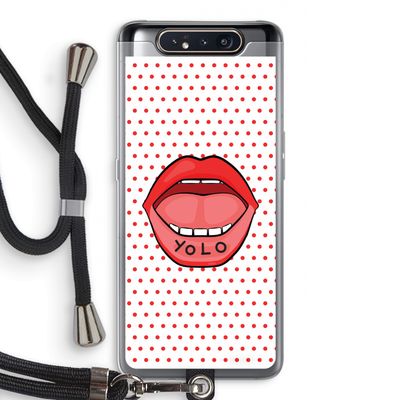 Yolo Denise: Samsung Galaxy A80 Transparant Hoesje met koord