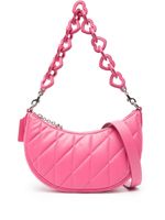 Coach sac porté épaule Mira matelassé en cuir - Rose - thumbnail