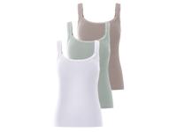 esmara 3 dames tops (grijs/mint/wit, M (40/42))