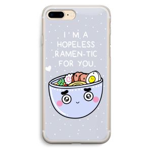 I'm A Hopeless Ramen-Tic For You: iPhone 7 Plus Transparant Hoesje