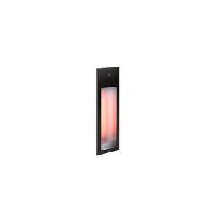 Sunshower Pure 2.0 Black Infrarood Inbouwapparaat 19.9x61.9x10 cm Half Body Aluminium Zwart
